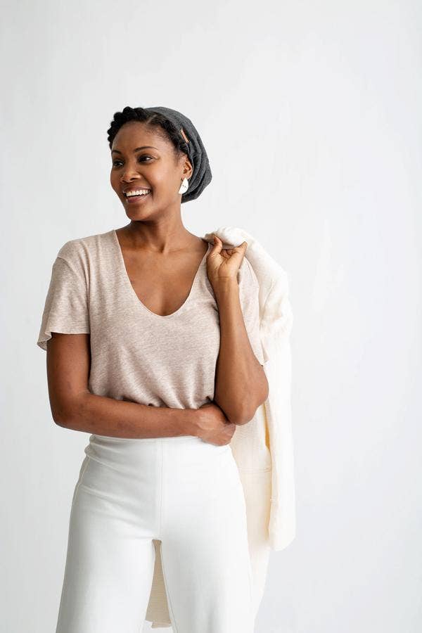 Grace Eleyae Inc. Grace Eleyae Inc. - Gray Adjustable Slap | Satin-Lined Cap