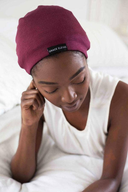 Grace Eleyae Inc. Grace Eleyae Inc. - The Slap (Satin-lined cap) - Wine Red