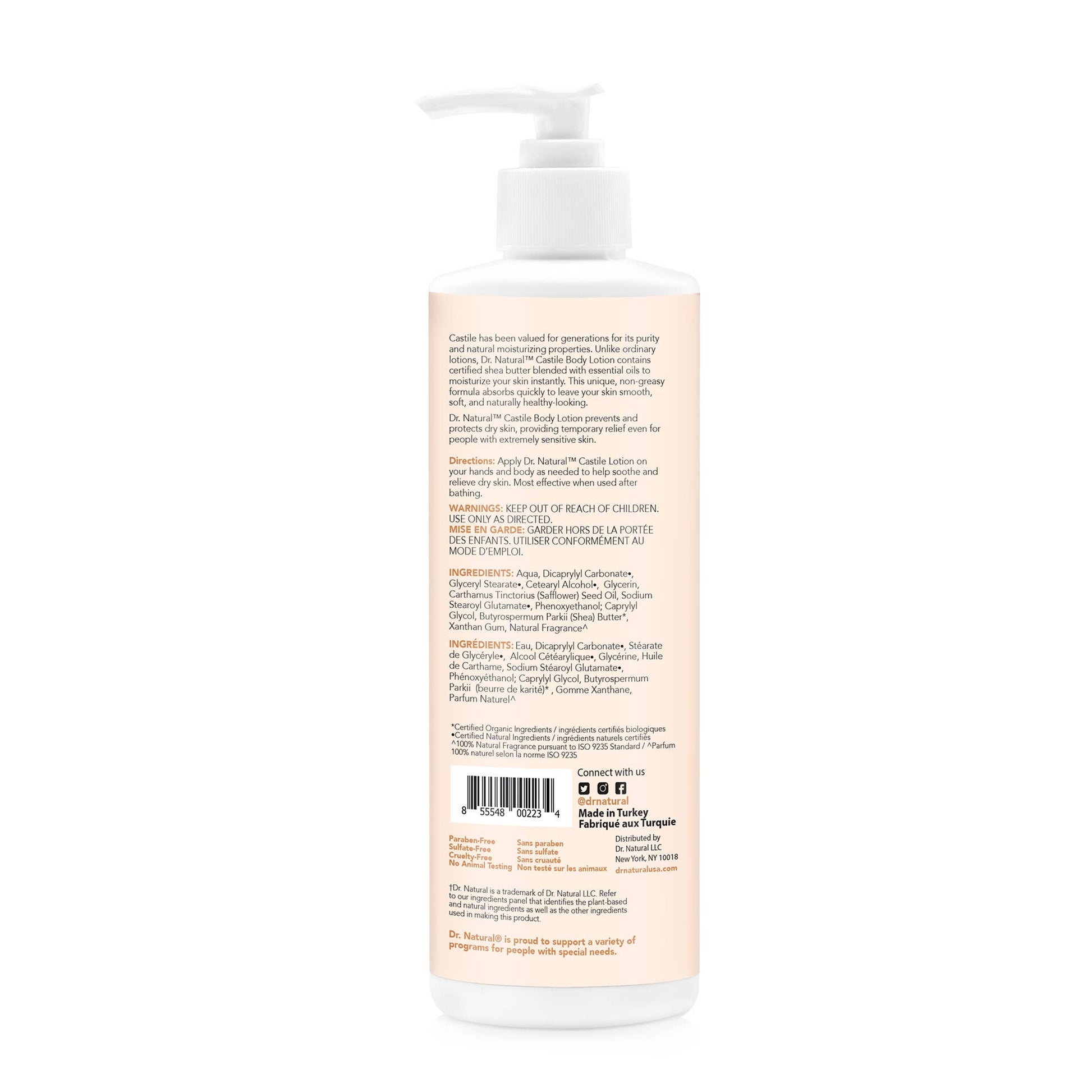    Dr. Natural Castile Body Lotion - Shea Butter + Vanilla