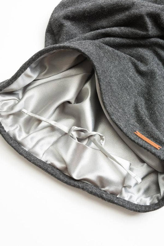    Grace Eleyae Inc. Grace Eleyae Inc. - Gray Adjustable Slap | Satin-Lined Cap