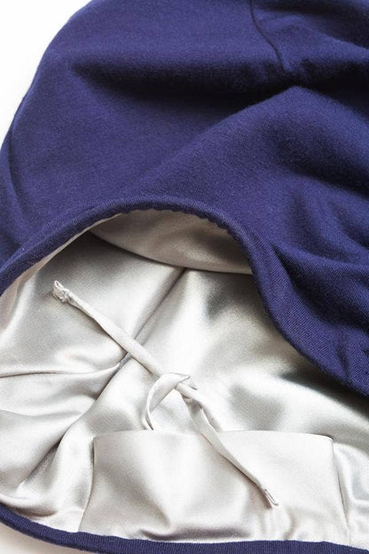    Grace Eleyae Inc. Grace Eleyae Inc. - Navy Adjustable Slap | Satin-Lined Cap