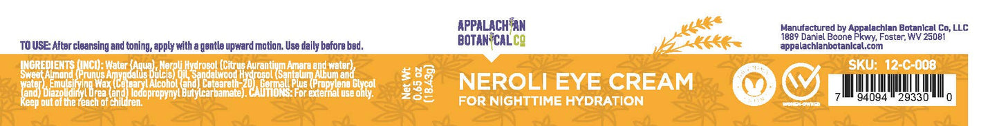    Appalachian Botanical Co. Neroli Eye Cream