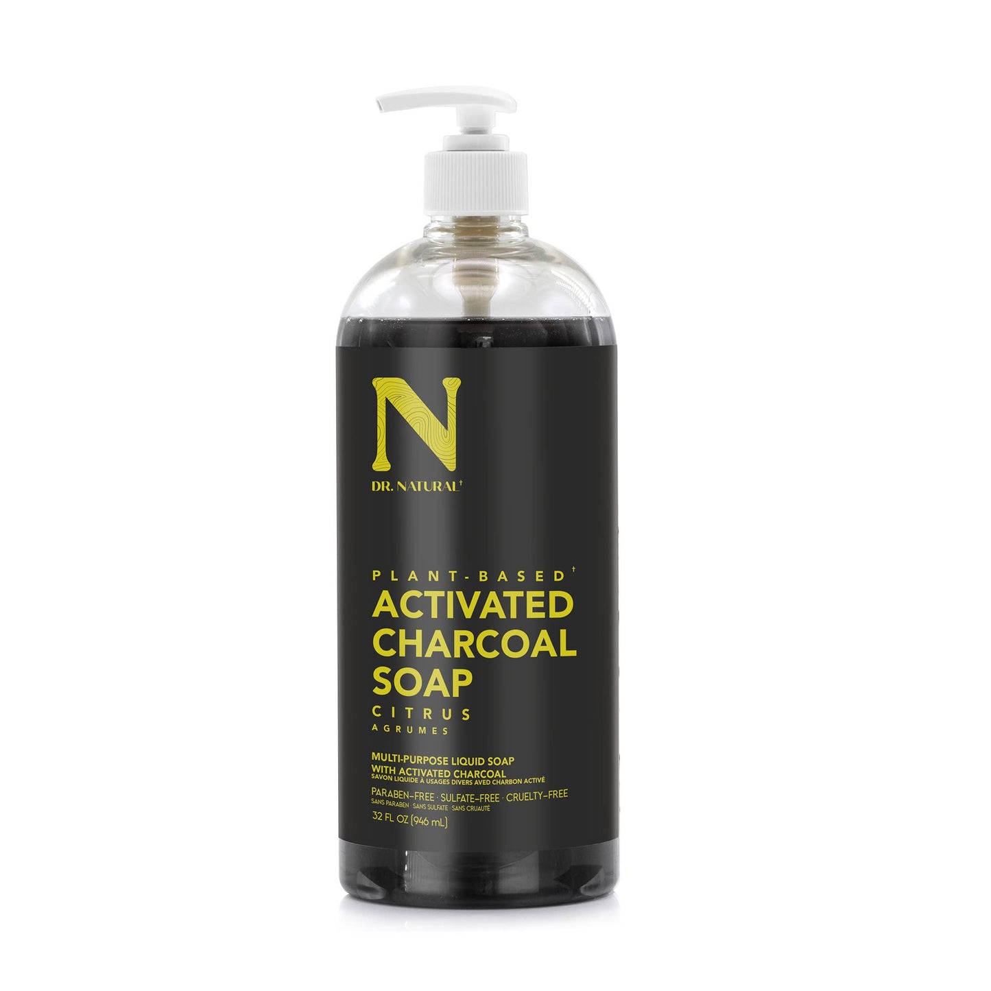    Dr. Natural Plant Based Activated Charcoal Soap - Citrus