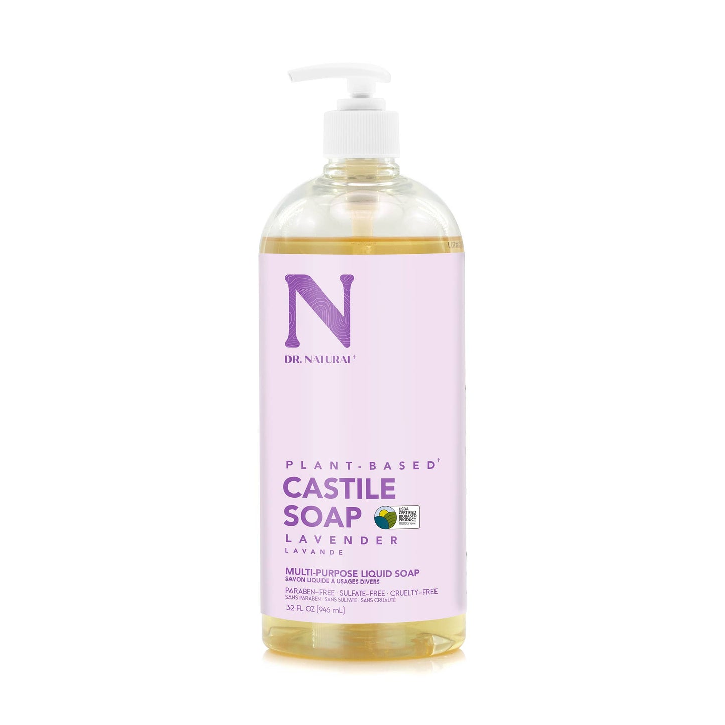    Dr. Natural Plant-Based Castile Liquid Soap - Lavender