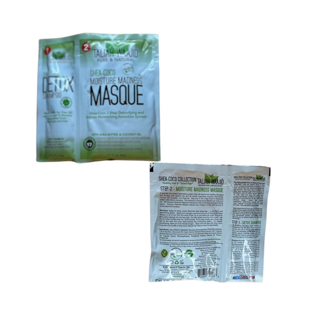    Taliah Waajid Taliah Waajid Shea-Coco Detox Shampoo & Moisture Madness Masque 2 Steps